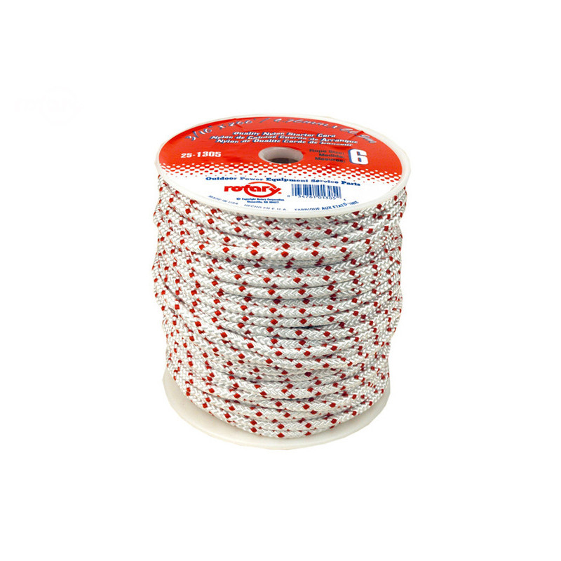 Corde de démarrage (no.6) diam. rouleau de 3/16'/4,8mm x 200'/61m cordon premium 200' - fabriqué aux