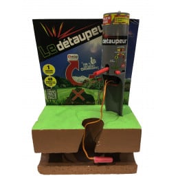Piège à taupe Le Détaupeur 1 coffret, 1 appareil, 4 pétards - LE DÉTAUPEUR - Pièges anti-nuisibles - Jardin Affaires