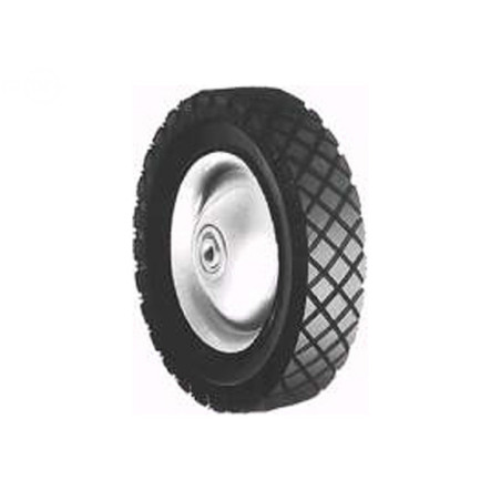 Roue en acier 8 x 1,75, moyeu décalé de 1-5/8' remplacer snapper 7011082 (peint en