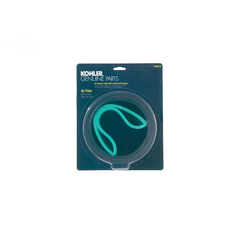 Filtre a air kit cardé - kohler oem origine kohler 47 883 - 4788303S1