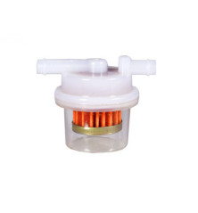 Rotary 16605 - 1/4" brandstoffilter kleine transparante trommel met in-/uitlaat