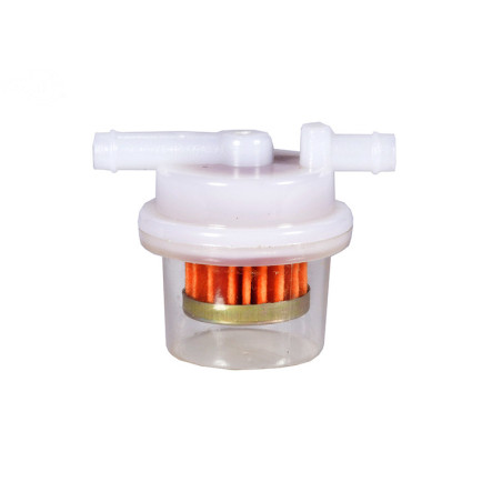 Rotary 16605 - Filtro carburante 1/4' tamburo piccolo trasparente con ingresso/uscita