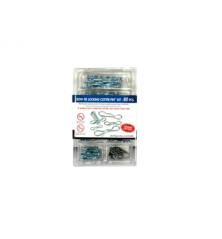 Rotary 16129 - Kit de goupilles fendues de verrouillage pour nœud papillon assortiment de 80