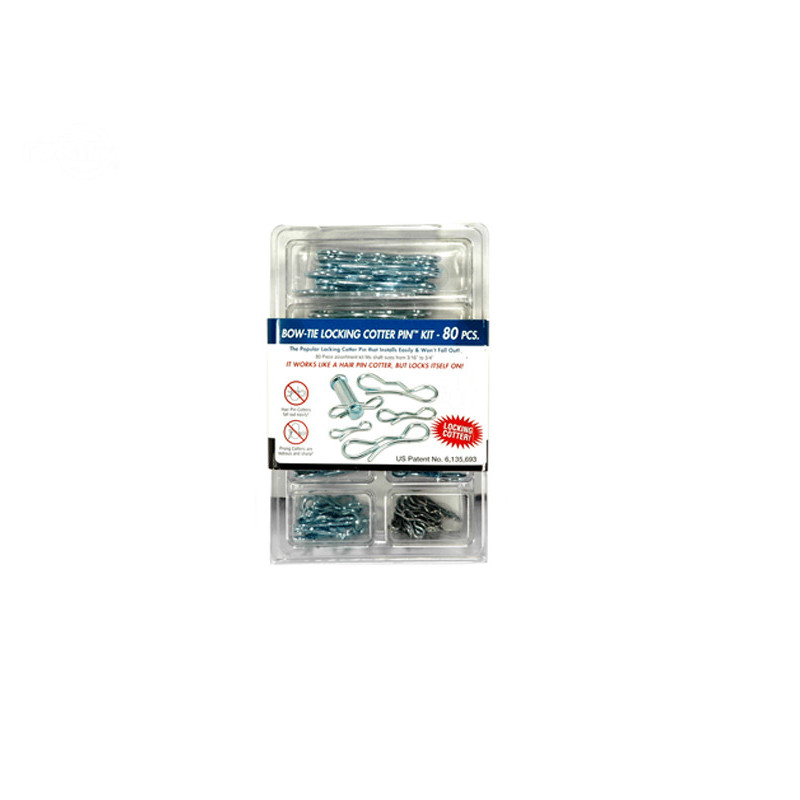 Rotary 16129 - Kit de goupilles fendues de verrouillage pour nœud papillon assortiment de 80