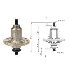 Rotary 12910 - J. Deere blade bearing replaces John Deere - 12910
