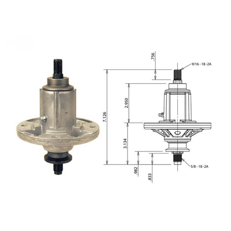 Rotary 12910 - J. Deere blade bearing replaces John Deere - 12910