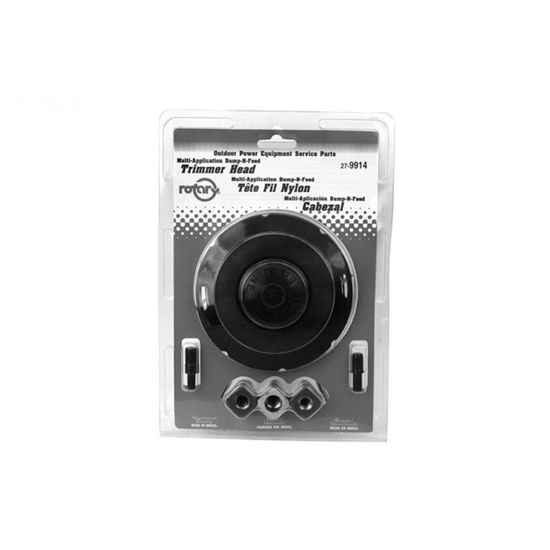 Tête de coupe-brosse et alimentation