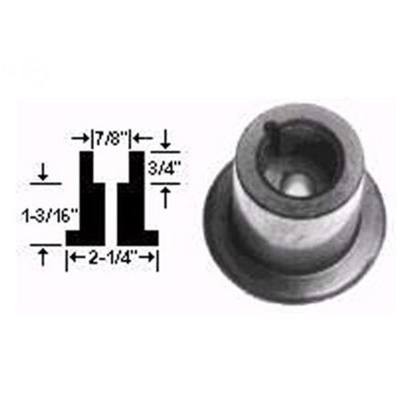 Rotary 1235 - Adaptateur lame 7/8'(moyeu seulement) remplace murray