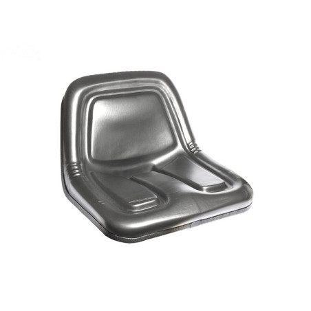 Rotary 15629 - Luxe stalen stoel met hoge rugleuning in vinyl