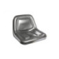 Rotary 15629 - Luxe stalen stoel met hoge rugleuning in vinyl
