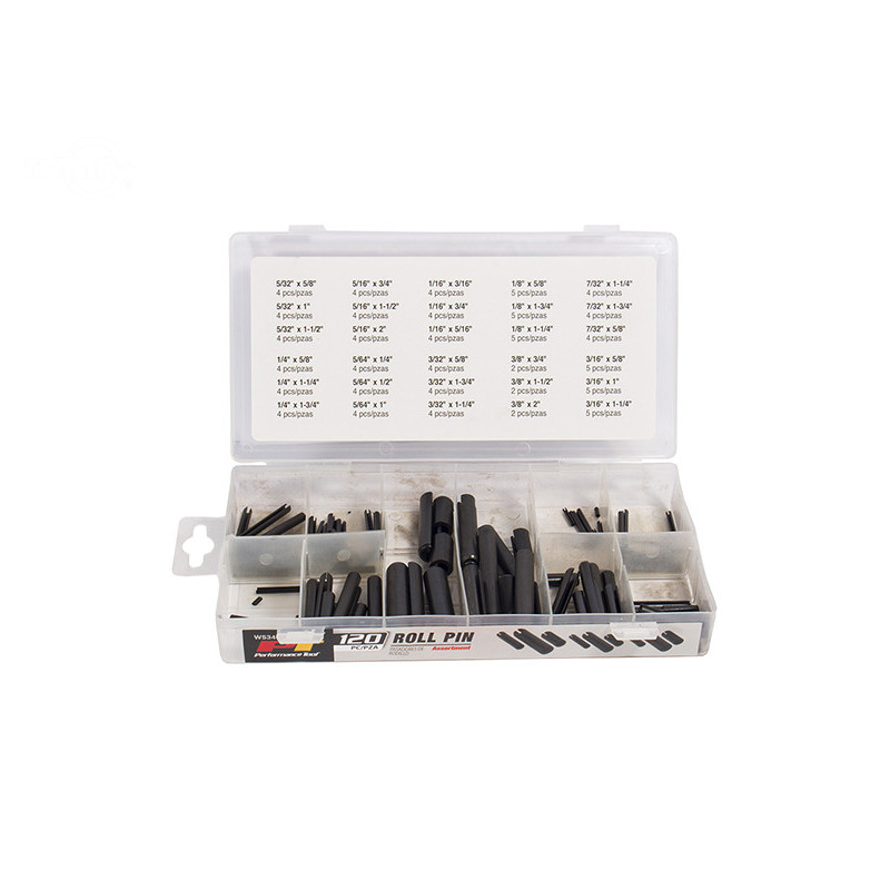 Rotary 15691 - Assortiment de goupilles à rouleau assortiment de 120