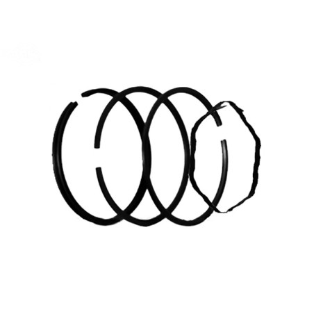 Rotary 6774 - Jeu de segments de piston b&s +.030 remplace b&s