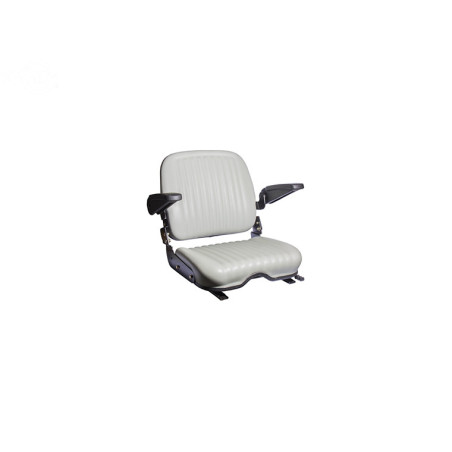 Rotary 15628 - Asiento de base ancha y respaldo alto de vinilo