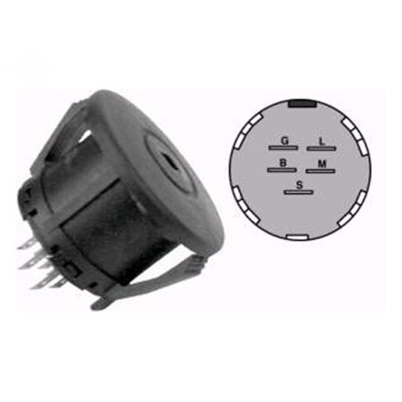 Rotary 9655 - Comutador de ignição John Deere substitui - 9655