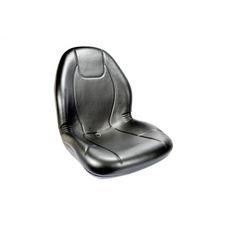 Rotary 16503 - Asiento con respaldo alto de vinilo PVC negro - 16503