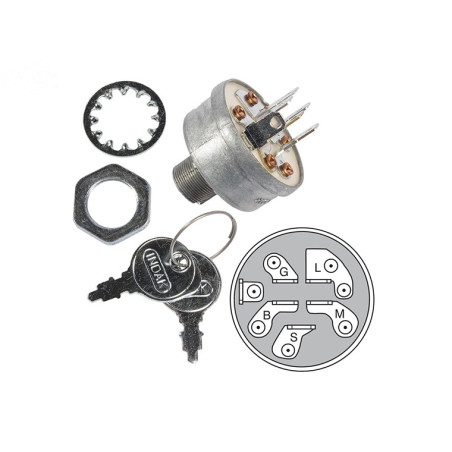 Rotary 9853 - Contactschakelaar mtd vervangt mtd