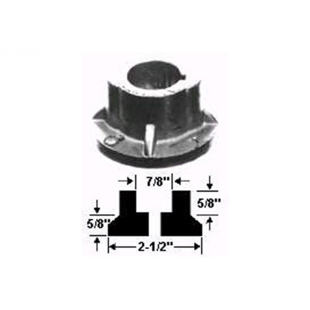Adaptateur lame 7/8' (moyeu