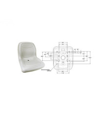 Rotary 13345 - 18' High Back Seat - 13345