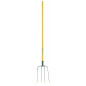 4-prong manure fork with compositube handle LEBORGNE
