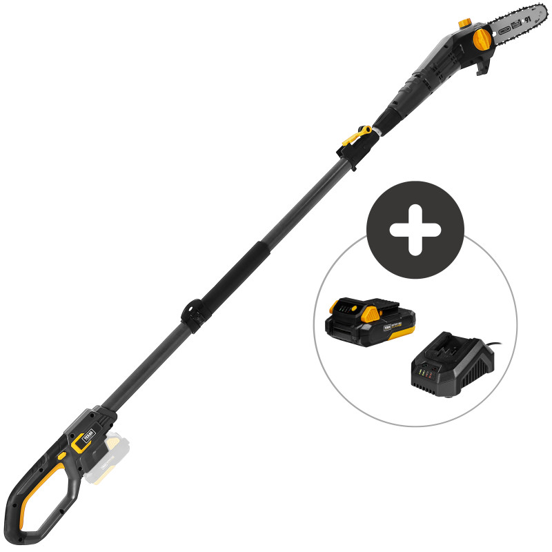 Kettingzaag op steel Texas PCX2000 (20V) met accu+lader
