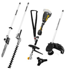 Multi-outils Tonçonneuse, taille-haie, débrousailleuse Texas BMX2020 4-en-1 (2x20V) - Solo