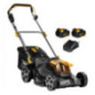 Texas LMX2044 (2x20V) accu grasmaaier met 2 accu's en lader