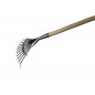 POLET lichte grasveger, 11 tanden, houten steel 1m10