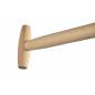 POLET Lichte Schop met houten steel 0,80 m