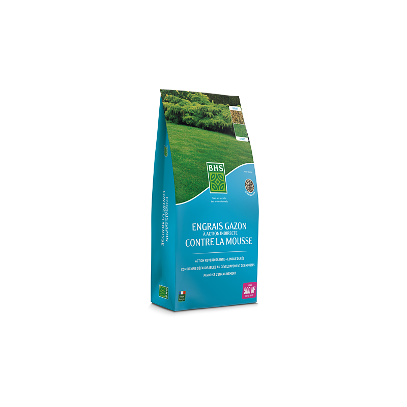 Engrais gazon anti-mousse VITAL MOOSS BOX 15 kg – 500 m²