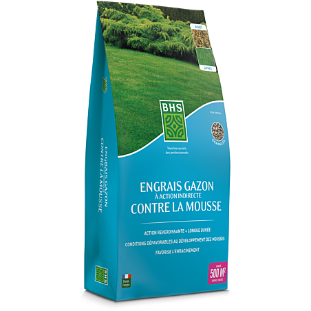 Engrais gazon anti-mousse VITAL MOOSS BOX 15 kg – 500 m²