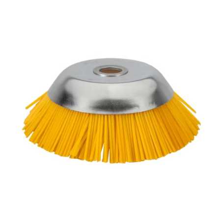 Tête Brosse Débroussailleuse Universelle Nylon 200 mm Jaune