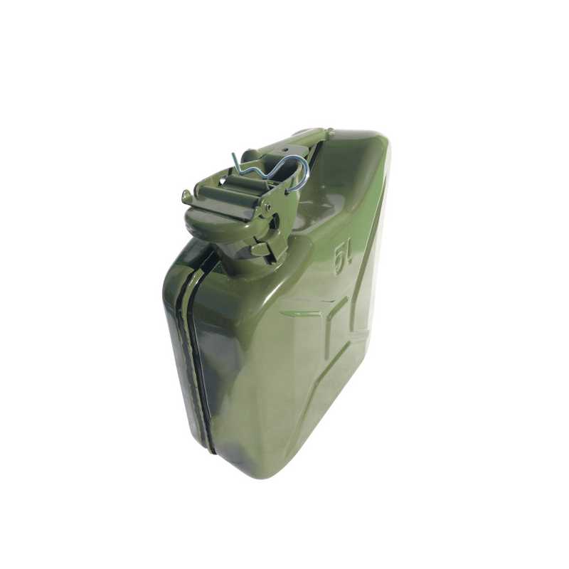 Jerrican métal hydrocarbure 5 litres vert