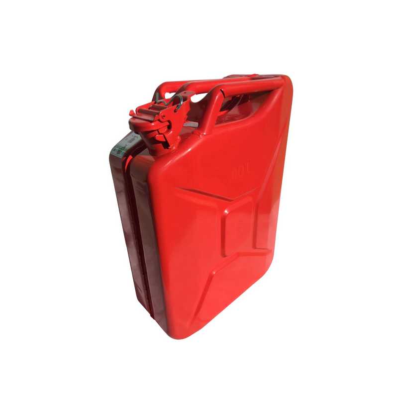 Jerrican métal hydrocarbure 20 litres rouge Jerrican métal hydrocarbure 20 litres rouge