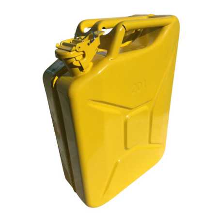 Jerrican métal hydrocarbure 20 litres jaune