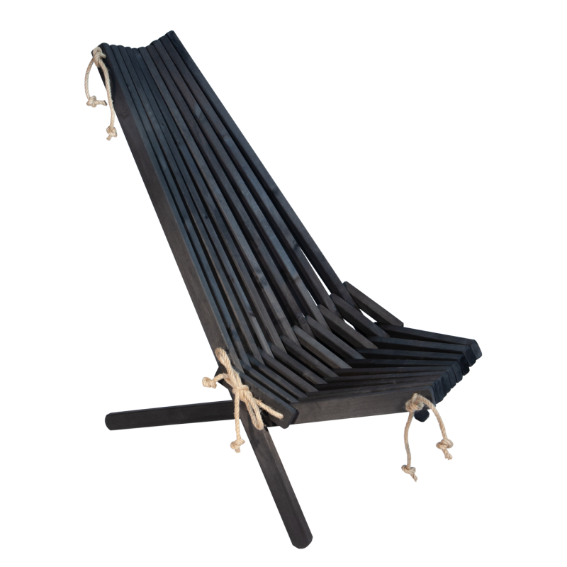 Chaise EcoChair en aulne huilé noir – EcoFurn