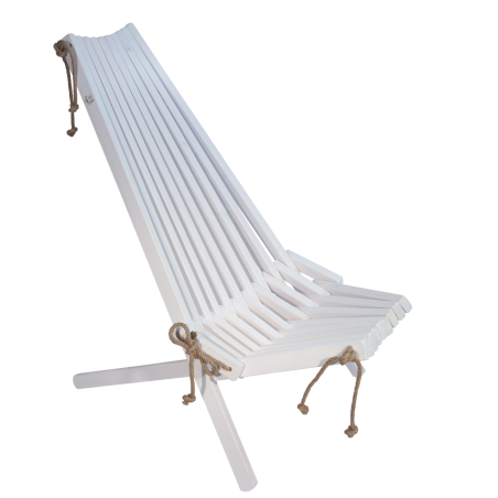 Chaise EcoChair en pin huilé blanc – EcoFurn