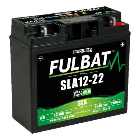 BATTERIE SLA 12-22 ETANCHE 12V 23.1 Ah 182-77-168 - / +
