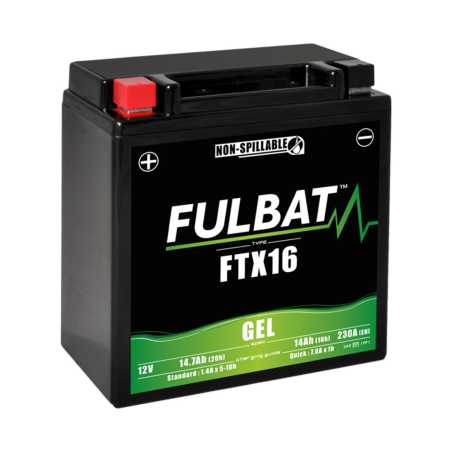 Batería para cortacésped autopropulsado FTX 16 Fulbat 550763 14.7Ah y 12V