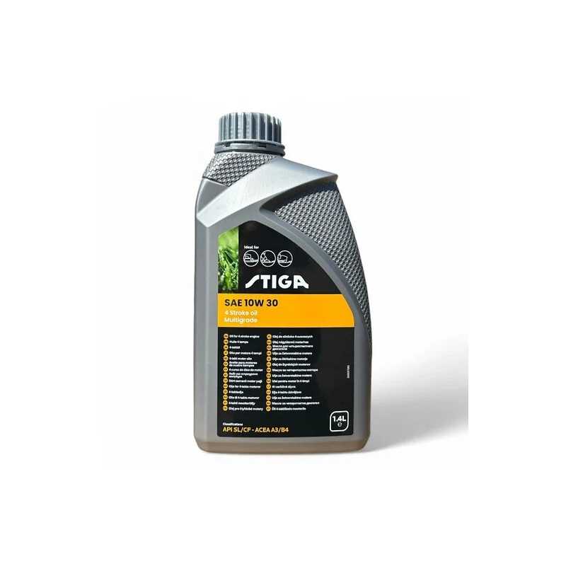 Huile moteur STIGA SAE 10W‑30 bidon 1,4 L (réf. 1111‑9238‑01)
