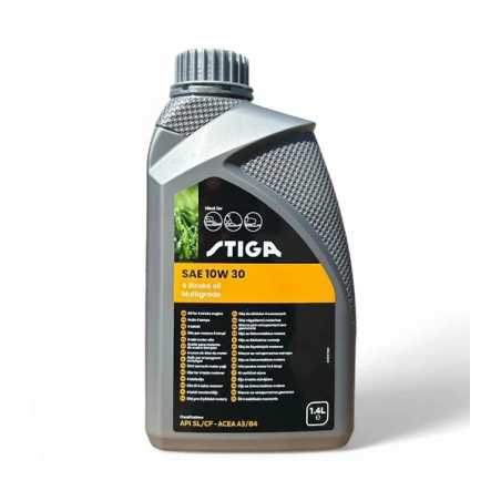 Huile moteur STIGA SAE 10W‑30 bidon 1,4 L (réf. 1111‑9238‑01)