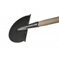 POLET Kantafsteker halfrond 25x14 Houten steel 95 cm