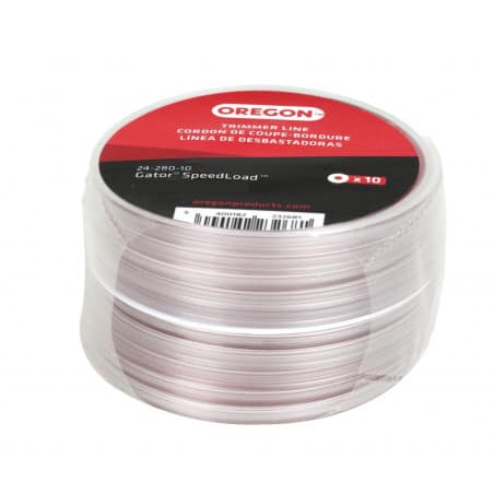 Fil 2.4mm x10 disques pour Gator SpeedLoad 24550 OREGON - OREGON - Fil débroussailleuse - Jardin Affaires