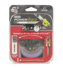 Chaîne tronçonneuse PowerSharp Oregon PS56E + Pierre d'affûtage