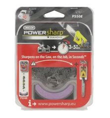 Chaîne tronçonneuse PowerSharp Oregon PS50E + Pierre d'affûtage