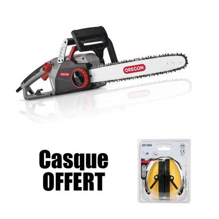 Oregon CS1500 elektrische kettingzaag + gratis Q515060 gehoorbeschermingshelm