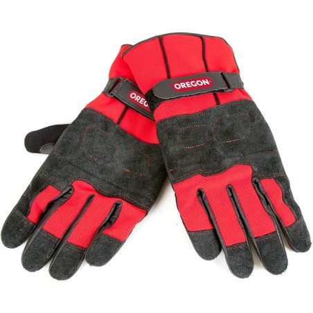 Gants de protection - Hiver - Noir et Rouge - OREGON - Taille L - 295485