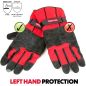 Gants de protection - Hiver - Noir et Rouge - OREGON - Taille L - 295485