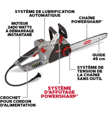 Tronçonneuse électrique Oregon CS1500 - 604419