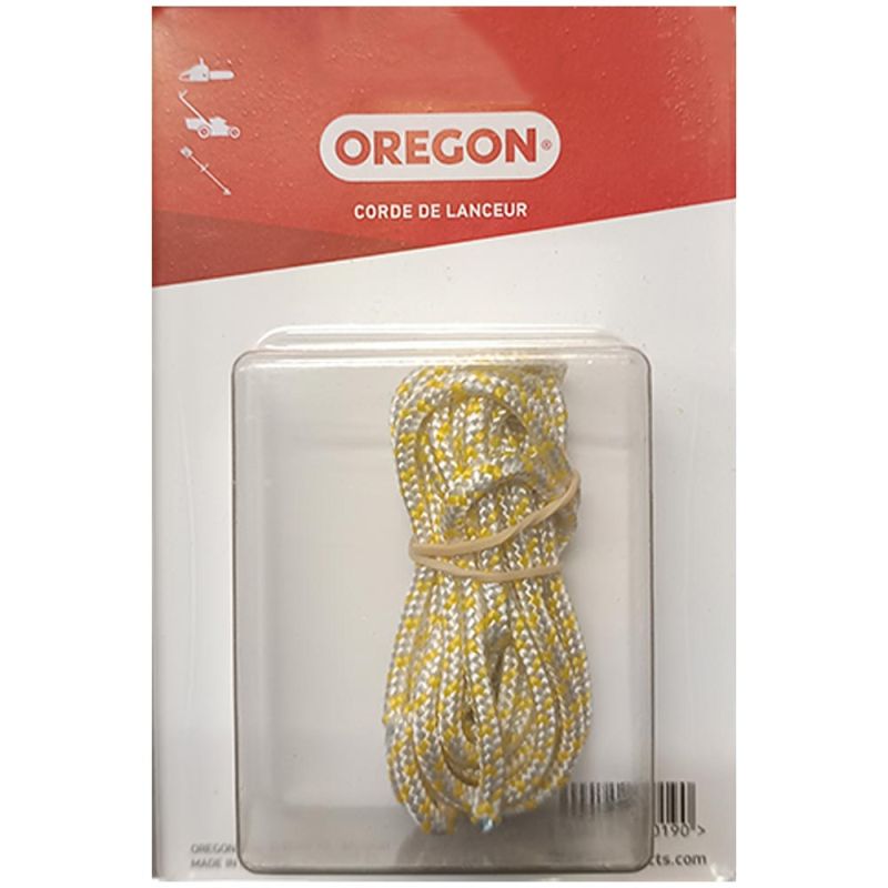 Corde de lanceur de démarrage OREGON Bobine 4,5 mm x 2,5 M Corde de lanceur de démarrage OREGON Bobine 4,5 mm x 2,5 M
