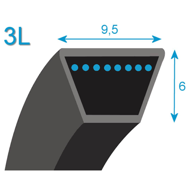 Courroie trapézoïdale - GGP 1350643780